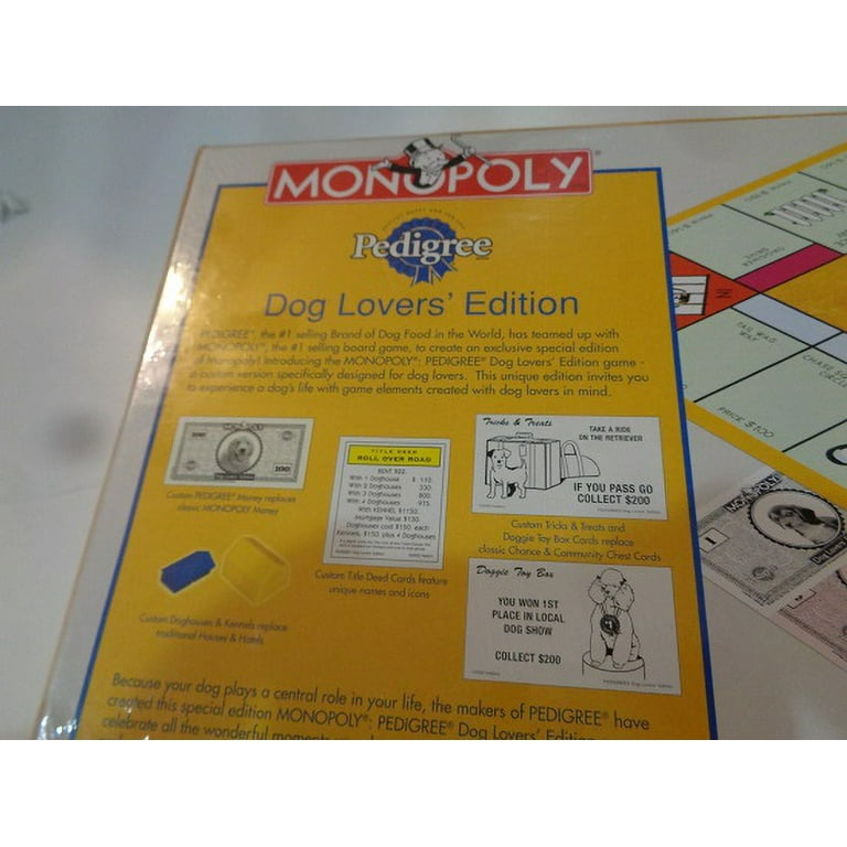 Open Box Monopoly Dog Lover's Edition Pedigree Health happy Dog