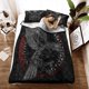 thumbnail image 3 of Funda Doona Vikinga - Juego de Cama Colcha Vikinga - Runa Cuervo Rlt12, 3 of 5