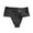 Black, variant on CHUMUD Plus Size Lace Thongs for Women Breathable Underwear Low Rise Soft Stretchy Ladies Panties