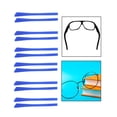 thumbnail image 3 of Xingzhi 10 Pieces Silicone Temple End Tips Soft Cover Comfort Cushion Blue, 3 of 8