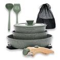 thumbnail image 1 of Juego de utensilios de cocina DishDelight de 10 piezas antiadherentes con mango desmontable, 1 of 9