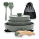 thumbnail image 1 of Juego de utensilios de cocina DishDelight de 10 piezas antiadherentes con mango desmontable, 1 of 9