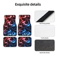thumbnail image 4 of Honeii Red And Blue Lightning Print Car Foot Mat Four-Piece Set - Front & Rear Universal Car Floor Mats for SUVs, Trucks, Sedans, 4 of 7