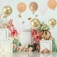 thumbnail image 5 of Globos de látex únicos para fiestas con cinta, globos de helio redondos de 10 pulgadas para decoración de bodas, graduaciones y cumpleaños, 20 piezas, 5 of 6
