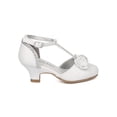 thumbnail image 2 of New Girl Little Angel Daphne-937D PU Bow Tie Rhinestone T-Strap Kiddie Heel, 2 of 5