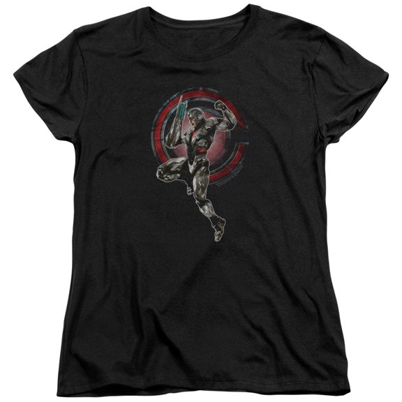 Justice League Movie - Cyborg - Women's Short Sleeve Shirt - Small