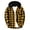 02-Yellow, variant on Hooded Jackets for Men Long Sleeve Button Down Plaid Hoodie Shirts with Chest Pocket Fall Winter Layering Coats