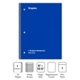thumbnail image 2 of Staples 1-Subject Notebook 8" x 10.5" Wide Ruled 70 Sheets Blue (24003M) 132677, 2 of 4