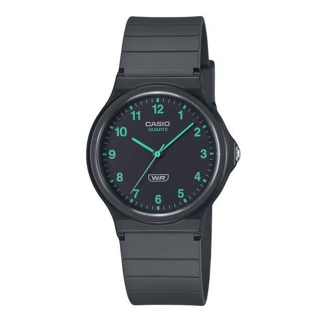 Casio POP Analog Bio Based Resin Strap Black Dial Quartz MQ-24B-8B Unisex Watch