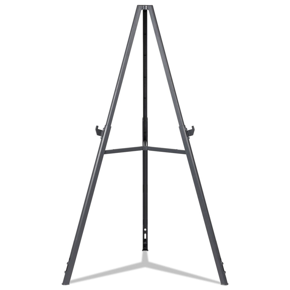 MasterVision FLX11404 Quantum Heavy Duty 35.62 in. - 61.22 in. Plastic Display Easel - Black