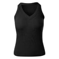 thumbnail image 3 of WAYUTE Tank Tops for Women Ribbed Knit Sleeveless Solid Color Fashionable Casual Outdoor Basic Crewneck Slim Fit Tee Shirt, 3 of 3