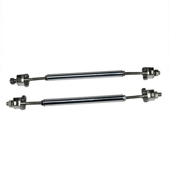 Ikon Motorsports Compatible with Gunmetal Adjustable Bumper Lip Spoiler Splitter Strut Rods Support 8-10.6 Inch