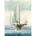thumbnail image 2 of Pearce, Allison 25x32 Black Ornate Wood Framed with Double Matting Museum Art Print Titled - Quiet Boats I, 2 of 4