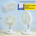 thumbnail image 3 of UttpKLBx Usb Air Conditioner Foldable Portable Personal Fan USB Mini Fan With 3-Speed Battery Fan Rechargeable, for Home Office Travel (A), 3 of 7