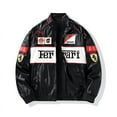 thumbnail image 1 of 2025 F1 Racing Suit Embroidery Thickened Pu Leather Motorcycle Suit Cotton Jacket Motorcycle Flight Jacket_h, 1 of 2