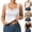 Grey, variant on Black Women's Built in Bra Tank Top Ribbed Nylon,Spandex Sleeveless Casual Shirts Racerback Workout Yoga Camisole Tops Comfy Undershirt Tank Top Women L