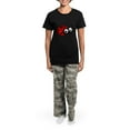 thumbnail image 4 of CafePress - Cute Ladybug Women's Dark Pajamas - Women's Short Sleeve Print T-Shirt and Pants Dark Cotton Pajama Set, 4 of 7