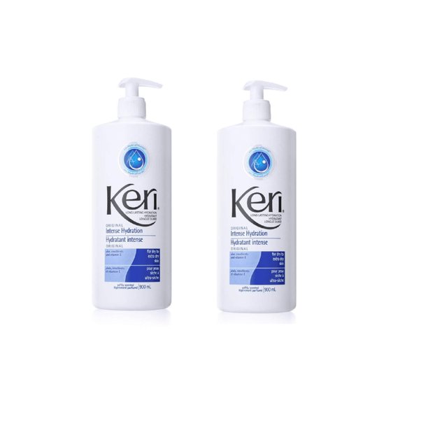 Keri Lotion Original Intense Hydration Softly Scented, 900 mL, 2 Piece