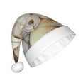 thumbnail image 2 of Daiia Starfishes On Seashells Print Christmas Knitted Beanie Hat, Large Knit Hat Xmas Small Gifts For Men Women Adult, 2 of 6