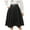 Black, variant on vigerkar High Waist Tiered Skirts for Women Flowy Skirts Below Knee with Pockets A-Line Skirt Black, S