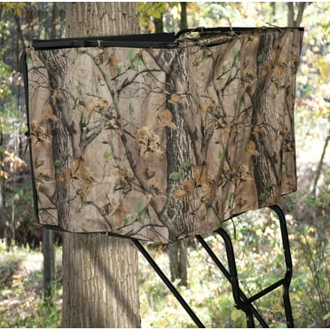 Realtree 15' Air Strike Two-Person Hunting Ladder Tree Stand W/Jaw ...