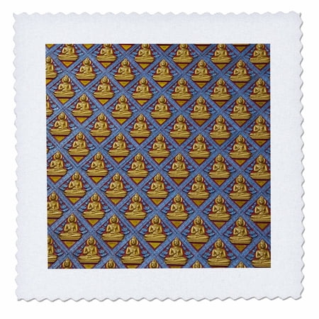3dRose Malaysia, Penang, Thai Buddhist Temple, Buddha-AS23 CMI0145 - Cindy Miller Hopkins - Quilt Square, 12 by 12-inch