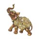 thumbnail image 4 of Elephant Statue Escultura de animales de arte de adornos de resina coleccionable Decoración de escritorio para el gabinete de estante de oficina Pequeño, 4 of 8