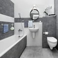 thumbnail image 5 of Brushed Nickel Bath Towel Bar Single Bars Towel Rack Rod Classic Wall Mounted SUS304 Stainless Steel Bathroom Towel Holder Toilet Kitchen Towel Shelf Single Layer,18 inches, 5 of 7
