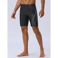 thumbnail image 2 of DARING DIVA Men's Regular Fit Sports Training Swimwear Trunks 32 Black Gray, 2 of 6