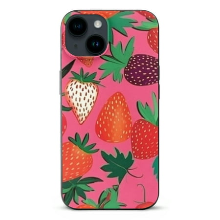 ONETECH CASETiFY Impact iPhone 14 Case [4X Military Grade Drop Tested / 8.2ft Drop Protection] - Strawberries - Bubblegum
