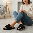 thumbnail image 6 of Ecetana House Slippers for Women Cozy Soft Fuzzy Slippers Slides Open Toe House Shoes with Memory Foam, 6 of 6