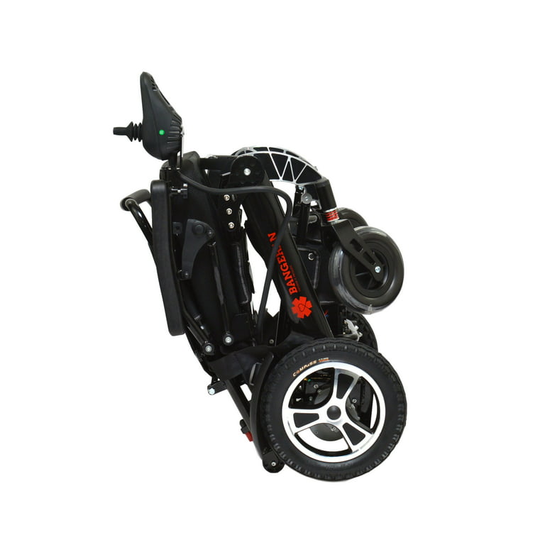  Patinetes eléctricos plegables de movilidad de 3 ruedas para  adultos mayores, silla de ruedas motorizada portátil y ligera para ciclo de  manos con asiento (negro) : Todo lo demás