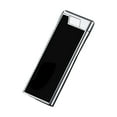 thumbnail image 2 of YIKA Thin Wheel Straight Lighter Metal Inflatable Windproof Lighter Compact And Convenient Lighter Black E, 2 of 5