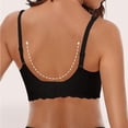 thumbnail image 3 of Kixjoy Push Up Bras for Women Seamless Plus Size Push Up Jelly Bra Full Coverage Supportive Sports Bra Breathable Comfortable Adjustable Womens Underwear, Black 40, 3 of 3