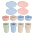 thumbnail image 3 of EeaseMX 4 juegos de vajilla para el hogar, juego de cuencos, tazas y platos, vajilla de colores aleatorios., 3 of 8