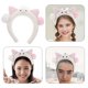 thumbnail image 5 of Diadema con orejas de gato de peluche, diademas de pelo de animal para cosplay, Halloween, disfraces, maquillaje, yoga y accesorios de fotografía para adultos y niños, 5 of 8