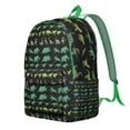 thumbnail image 2 of Cartoon Dino Pattern College Backpack, Lightweight and Funny Dinosaur Print Laptop Bag for Teens and Travelers, 2 of 5