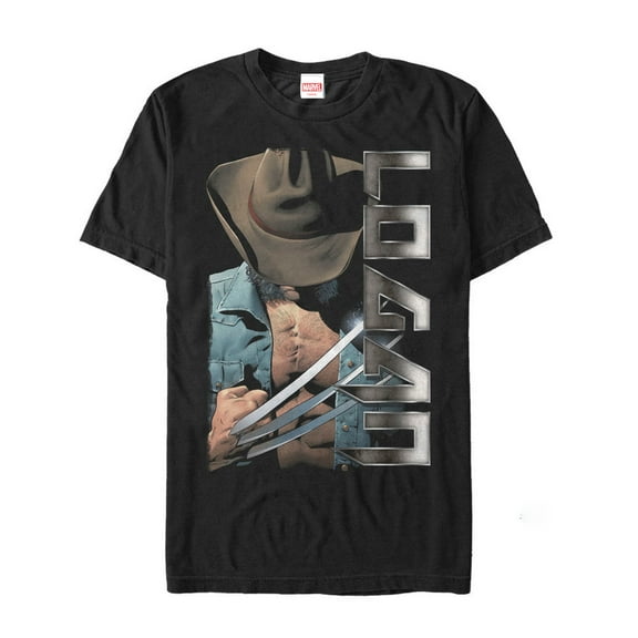 Men's Marvel X-Men Logan Wolverine Hat  Graphic Tee Black Large