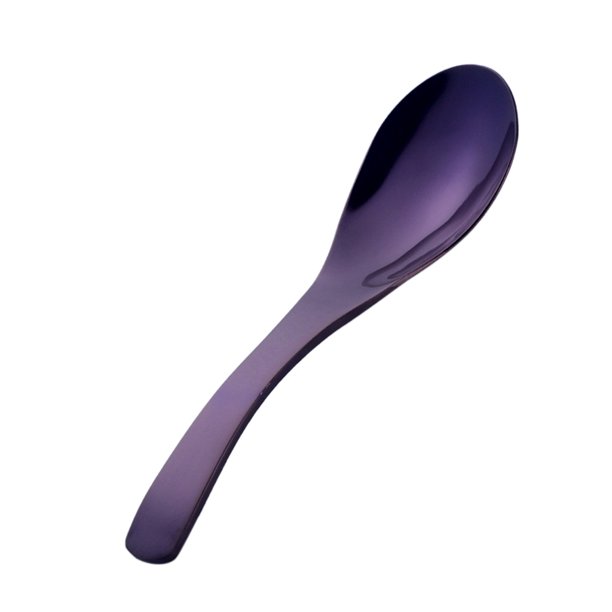 s De Sopa de material acero Inoxidable De Postre Cubiertos Utensilios De Cocina Púrpura perfecl Cuchara de sopa