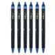thumbnail image 1 of Bolígrafos de tinta de gel PILOT FriXion Synergy Clicker, 0,5 mm, tinta azul marino, paquete de 6, 1 of 1