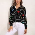 thumbnail image 3 of SCHOOL EDUCATION Long Sleeve Blouse Woman Streetwear Casual Shirts Summer Oversize Woman Streetwear Clothing Birthday Present, 3 of 7