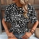 thumbnail image 5 of Camiseta de Cuello Redondo de Impresión de Verano de Manga Corta para las Mujeres, Top Casual para el Hogar Y el Uso Diario, 5 of 5