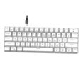 thumbnail image 1 of mecánico para juegos de 61 teclas, tecla portátiles con Bluetooth, blanco Baoblaze Teclado mecánico, 1 of 8
