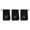 Black, variant on Embroidered Hand Towels Set of 3, Monogram Initial D, Cotton, Black
