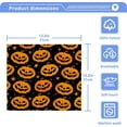 thumbnail image 5 of SKYSONIC Halloween Pumpkin Cotton Washcloths Set of 4, Highly Absorbent Soft Fingertip Towel for Bathroom, Gym, Hotel and Spa, 12 x 12 Inch, 5 of 7