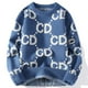 thumbnail image 3 of Suéter de cachemira Harajuku coreano grueso de invierno 2023 para hombre, suéter cálido para hombre, suéteres navideños de lujo de alta gama para hombre, 3 of 4