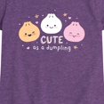 thumbnail image 2 of Instant Message - Cute Dumpling Toddler Short Sleeve Graphic T-Shirt, 2 of 5