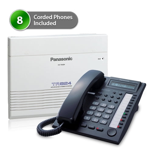 Panasonic KX-TA824-7730B (8 pack) Advanced Hybrid Telephone Intercom System plus 8... by Panasonic BTS