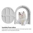 thumbnail image 4 of Puerta Arqueada Para Gatos, Hermosa Y Segura Puerta Interior Para Mascotas Fácil Instalación De Bricolaje Sin Solapa Para Interiores Para Mascotas Pequeñas, 4 of 7