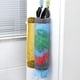 thumbnail image 3 of RV Paquete de 3 bolsas de almacenamiento de plástico impermeables y lavables con soporte de pared plegable (amarillo, negro, gris) sin gancho, 3 of 5